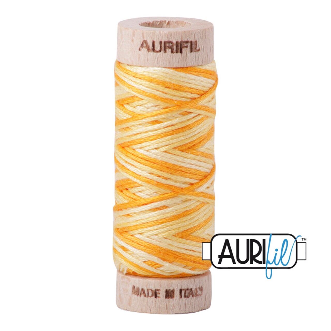 Limoni di Monterosso - Variegated (4658) | Aurifloss Small Spool (18M / 18Y) | Aurifil Thread